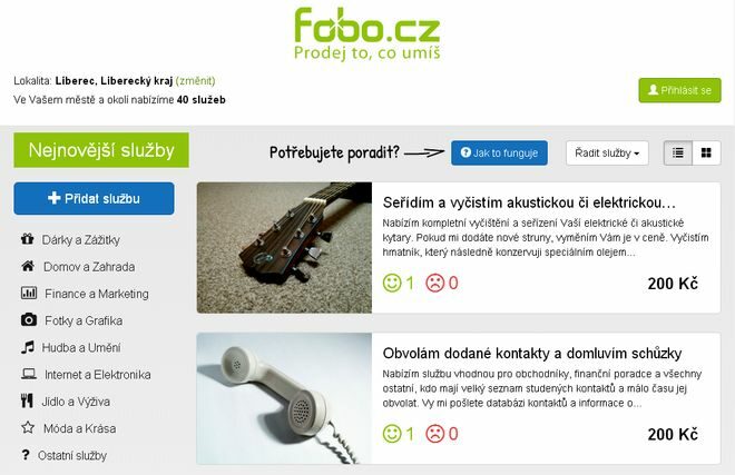 FOTO: Fobo.cz - Prodej to, co umíš